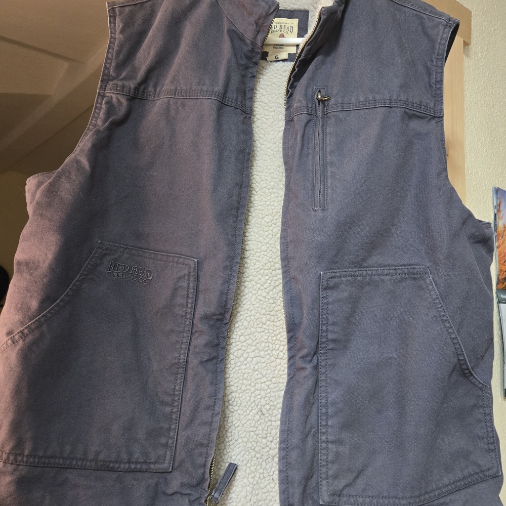 RedHead Blue Vest